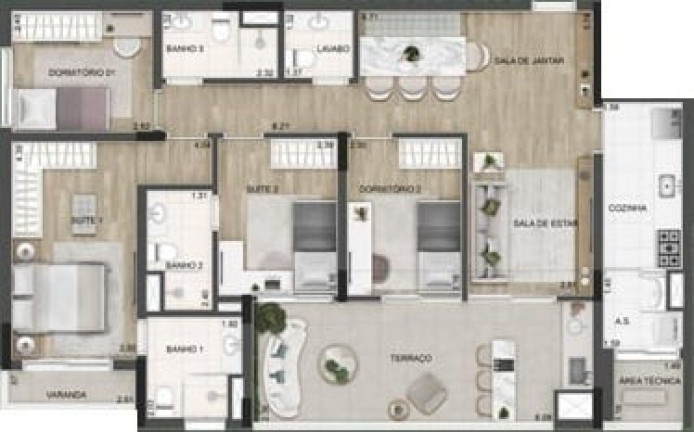 Imagem Apartamento com 4 Quartos à Venda, 138 m² em Granja Viana - Cotia Imagem Apartamento com 4 Quartos à Venda, 138 m² em Granja Viana - Cotia