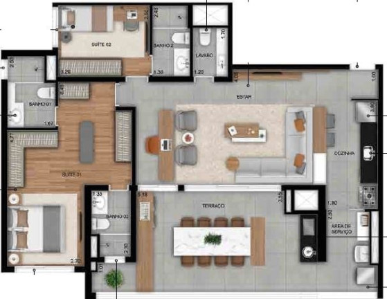 Imagem Apartamento com 3 Quartos à Venda, 120 m² em Butantã - São Paulo