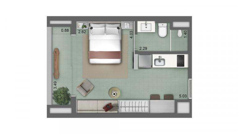 Imagem Studio com 1 Quarto à Venda, 30 m² em Pinheiros - São Paulo Imagem Studio com 1 Quarto à Venda, 30 m² em Pinheiros - São Paulo