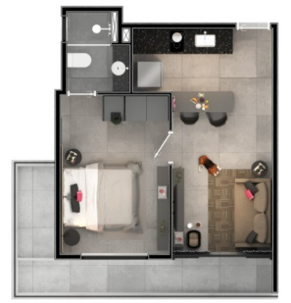 Imagem Imóvel com 1 Quarto à Venda, 31 m² em Santa Helena - Vitória Imagem Imóvel com 1 Quarto à Venda, 31 m² em Santa Helena - Vitória