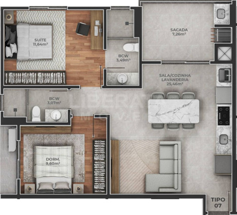 Imagem Apartamento com 1 Quarto à Venda, 45 m² em Meia Praia - Navegantes Imagem Apartamento com 1 Quarto à Venda, 45 m² em Meia Praia - Navegantes