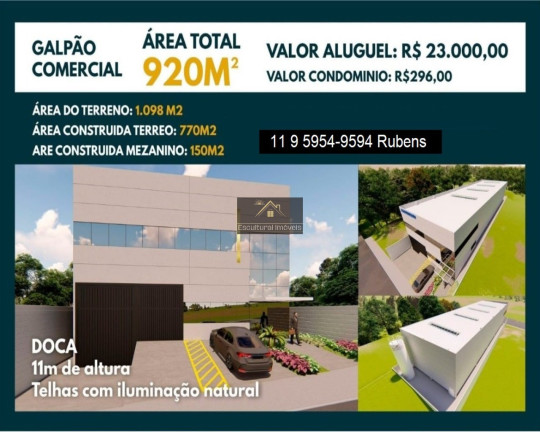 Imagem Imóvel com 3 Quartos para Alugar, 920 m² em Vargem Grande Paulista - Itapevi