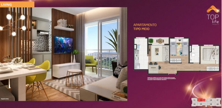 Apartamento com 2 Quartos à Venda, 68 m² em Jardim Barro Branco - Cotia