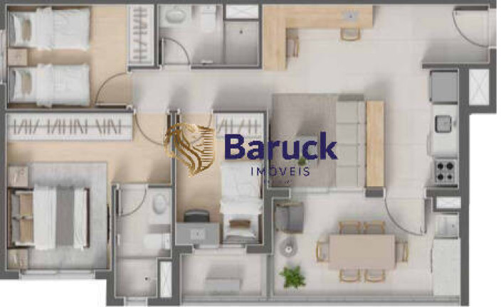 Imagem Apartamento com 3 Quartos à Venda, 74 m² em Mirandópolis - São Paulo