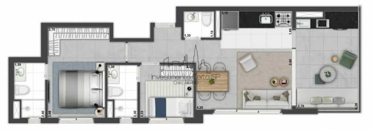 Imagem Apartamento com 2 Quartos à Venda, 64 m² em Jardim Paulista - São Paulo