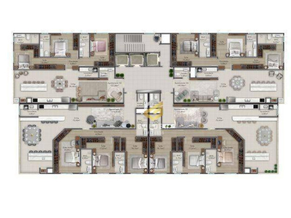 Imagem Apartamento com 3 Quartos à Venda, 137 m² em Perequê - Porto Belo