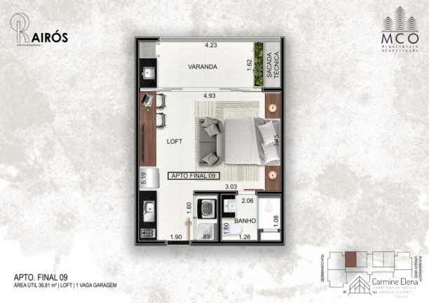 Apartamento com 1 Quarto à Venda, 36 m² em Centro - Ubatuba