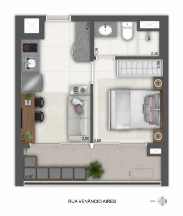 Imagem Imóvel com 1 Quarto à Venda, 31 m² em Pompéia - São Paulo Imagem Imóvel com 1 Quarto à Venda, 31 m² em Pompéia - São Paulo