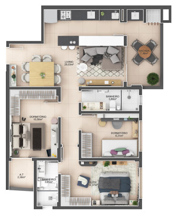Imagem Apartamento com 2 Quartos à Venda, 89 m² em Fazenda - Itajaí