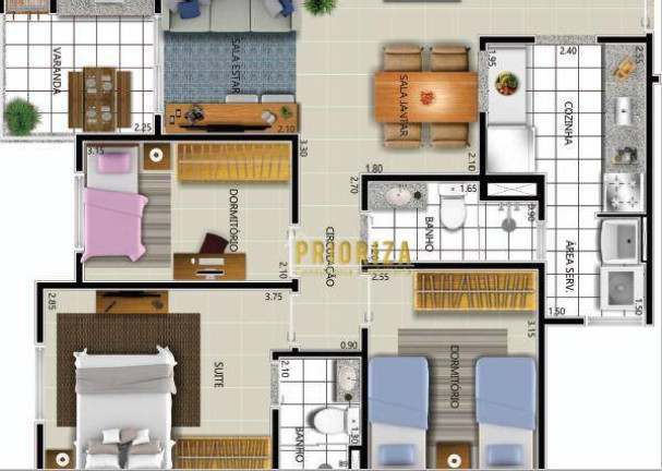 Imagem Apartamento com 3 Quartos à Venda, 71 m² em Edifício Monte Carlo - Sorocaba Imagem Apartamento com 3 Quartos à Venda, 71 m² em Edifício Monte Carlo - Sorocaba