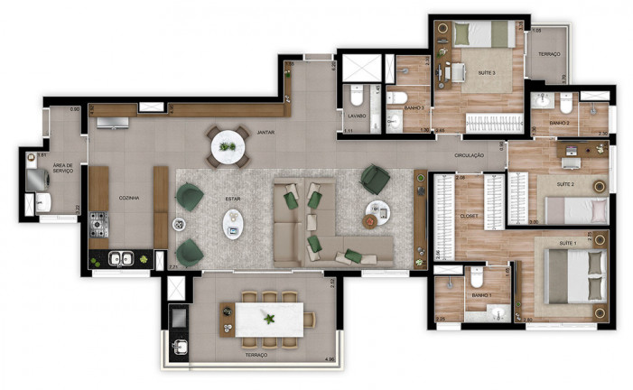 Imagem Apartamento com 3 Quartos à Venda, 82 m² em Vila Gilda - Santo André
