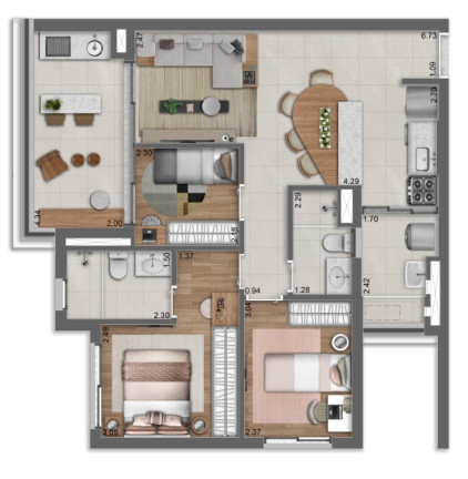 Imagem Apartamento com 3 Quartos à Venda, 77 m² em Alto Da Boa Vista - São Paulo Imagem Apartamento com 3 Quartos à Venda, 77 m² em Alto Da Boa Vista - São Paulo