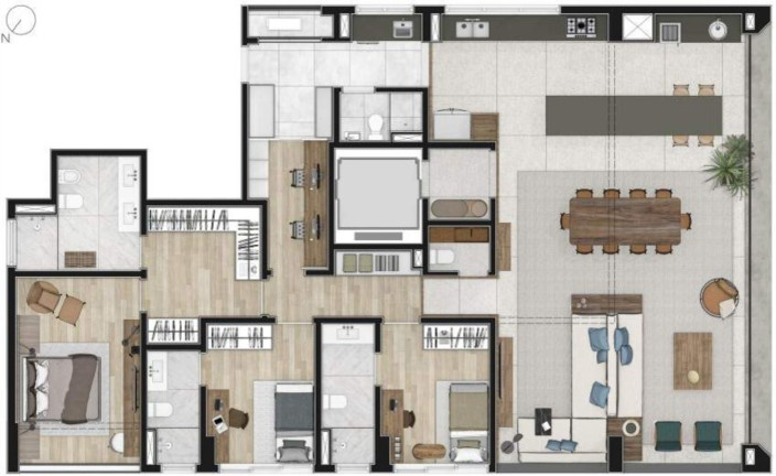 Imagem Apartamento com 3 Quartos à Venda, 371 m² em Pinheiros - São Paulo