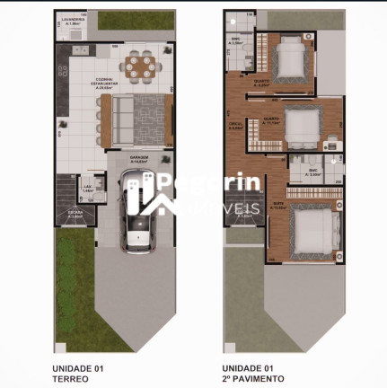 Imagem Sobrado com 3 Quartos à Venda, 115 m² em Uberaba - Curitiba