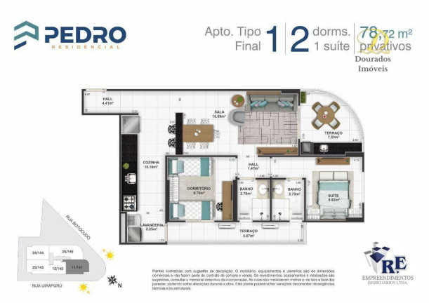 Imagem Apartamento com 3 Quartos à Venda, 98 m² em Tupi - Praia Grande