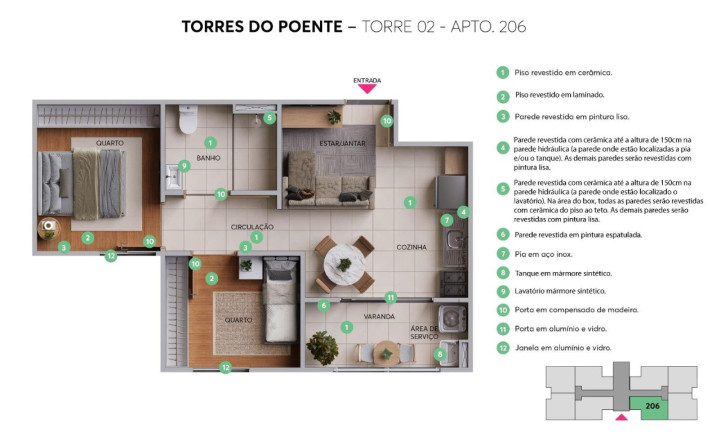 Imagem Imóvel com 2 Quartos à Venda, 46 m² em Ceilândia Norte (ceilândia) - Brasília