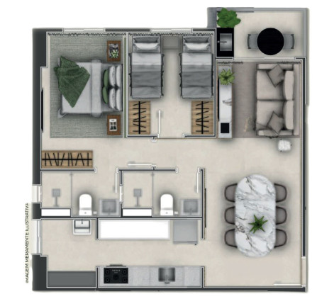 Imagem Apartamento com 2 Quartos à Venda, 69 m² em Tambauzinho - João Pessoa