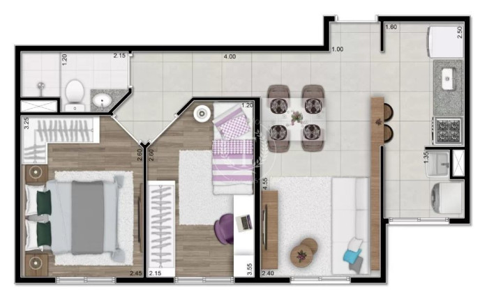 Imagem Apartamento com 2 Quartos à Venda, 44 m² em Jardim Diogo - Guarulhos