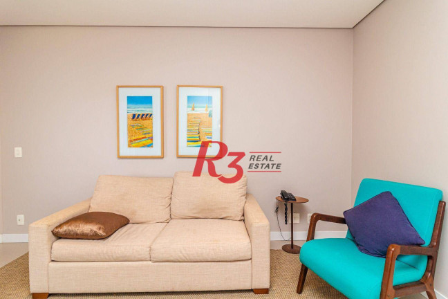 Imagem Apartamento com 1 Quarto para Alugar, 45 m² em Pompéia - Santos