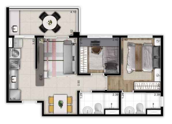 Imagem Apartamento com 2 Quartos à Venda, 37 m² em Vila Tolstoi - São Paulo Imagem Apartamento com 2 Quartos à Venda, 37 m² em Vila Tolstoi - São Paulo