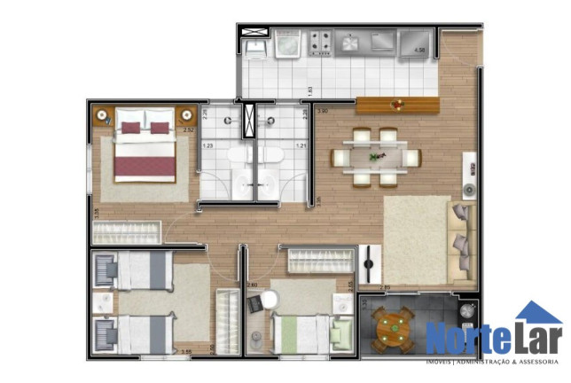 Imagem Apartamento com 3 Quartos à Venda, 70 m² em Nossa Senhora Do ó - São Paulo