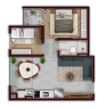 Imagem Apartamento com 2 Quartos à Venda, 49 m² em Mooca - São Paulo