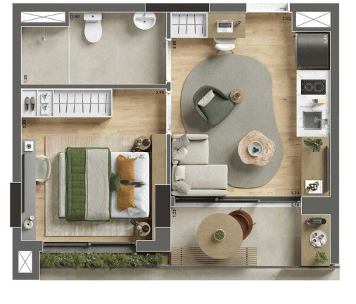 Imagem Apartamento com 1 Quarto à Venda, 36 m² em Ibirapuera - São Paulo Imagem Apartamento com 1 Quarto à Venda, 36 m² em Ibirapuera - São Paulo