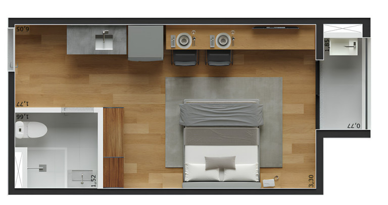 Imagem Imóvel com 1 Quarto à Venda, 18 m² em Santa Cecília - São Paulo Imagem Imóvel com 1 Quarto à Venda, 18 m² em Santa Cecília - São Paulo