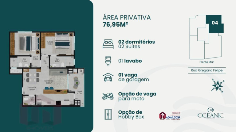 Imagem Imóvel com 2 Quartos à Venda, 72 m² Imagem Imóvel com 2 Quartos à Venda, 72 m²