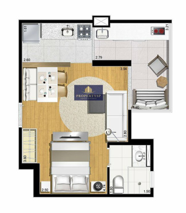 Imagem Apartamento com 1 Quarto à Venda, 33 m² em Cerqueira César - São Paulo