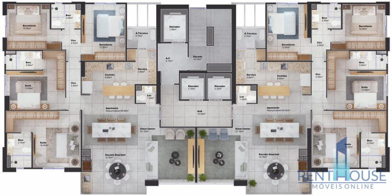 Imagem Apartamento com 4 Quartos à Venda, 146 m² em Centro - Balneário Camboriú Imagem Apartamento com 4 Quartos à Venda, 146 m² em Centro - Balneário Camboriú