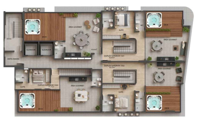 Imagem Cobertura com 3 Quartos à Venda, 167 m² em Tambaú - João Pessoa Imagem Cobertura com 3 Quartos à Venda, 167 m² em Tambaú - João Pessoa