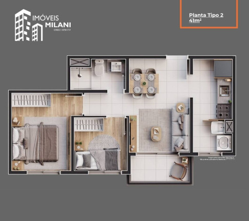 Imagem Apartamento à Venda, 47 m² em Vila Palmares - Santo André Imagem Apartamento à Venda, 47 m² em Vila Palmares - Santo André