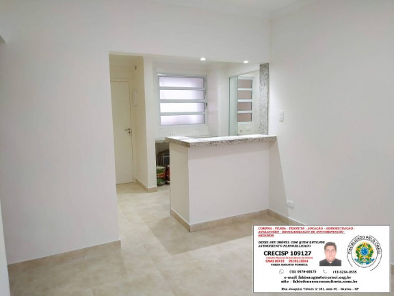 Imagem Apartamento com 1 Quarto à Venda, 52 m² em José Menino - Santos