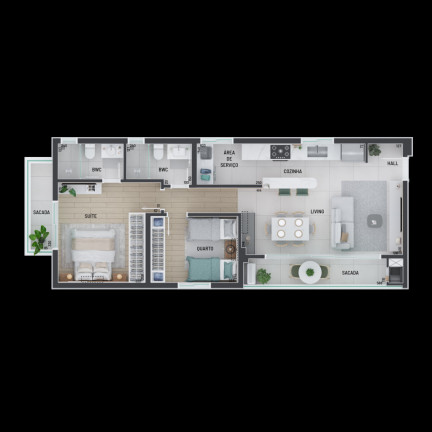 Imagem Apartamento com 2 Quartos à Venda, 73 m² em Portão - Curitiba Imagem Apartamento com 2 Quartos à Venda, 73 m² em Portão - Curitiba