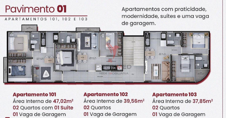 Imagem Apartamento com 2 Quartos à Venda, 40 m² em Bessa - João Pessoa Imagem Apartamento com 2 Quartos à Venda, 40 m² em Bessa - João Pessoa