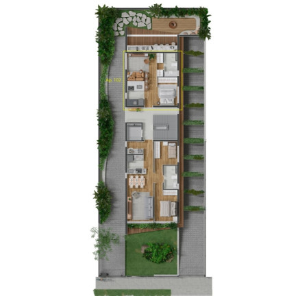 Imagem Apartamento com 1 Quarto à Venda, 37 m² em Várzea Grande - Gramado