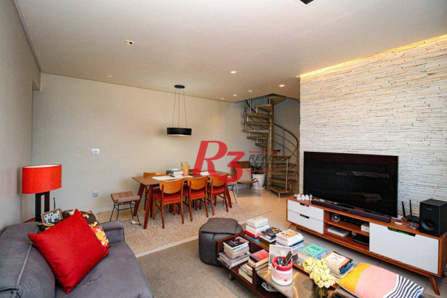Imagem Cobertura com 1 Quarto à Venda, 197 m² em Gonzaga - Santos