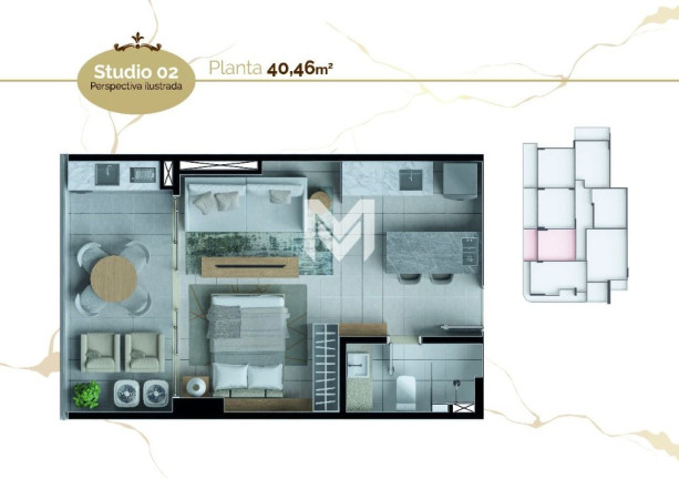 Imagem Apartamento com 1 Quarto à Venda, 50 m² em Umarizal - Belém Imagem Apartamento com 1 Quarto à Venda, 50 m² em Umarizal - Belém