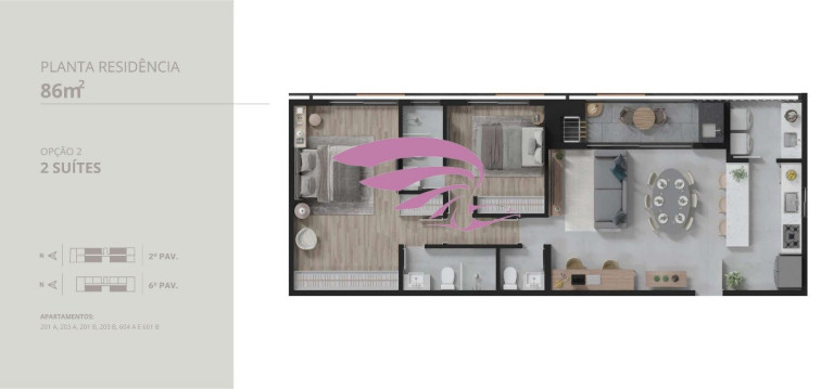 Imagem Imóvel com 2 Quartos à Venda, 85 m² em Alto Da Xv - Curitiba