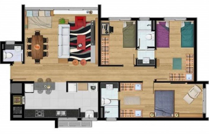 Imagem Imóvel com 2 Quartos à Venda, 108 m² em Nonoai - Porto Alegre Imagem Imóvel com 2 Quartos à Venda, 108 m² em Nonoai - Porto Alegre