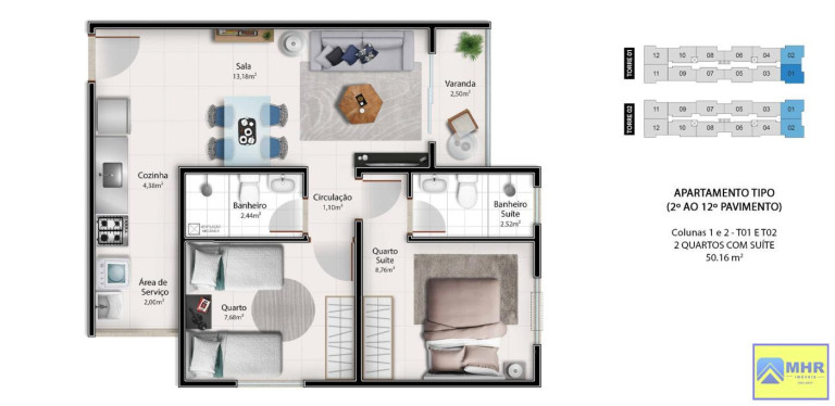 Imagem Imóvel com 2 Quartos à Venda, 50 m² em Jardim Limoeiro - Serra
