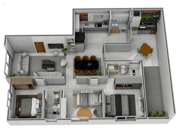Imagem Apartamento com 3 Quartos à Venda, 123 m²