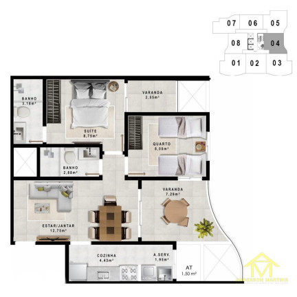 Imagem Apartamento com 2 Quartos à Venda, 57 m² em Suacu - Aracruz