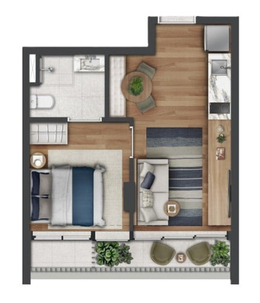 Imagem Apartamento com 1 Quarto à Venda, 33 m² em Moema - São Paulo
