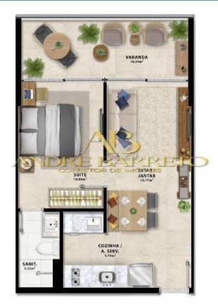 Imagem Apartamento com 1 Quarto à Venda, 43 m² em Horto Florestal - Salvador Imagem Apartamento com 1 Quarto à Venda, 43 m² em Horto Florestal - Salvador