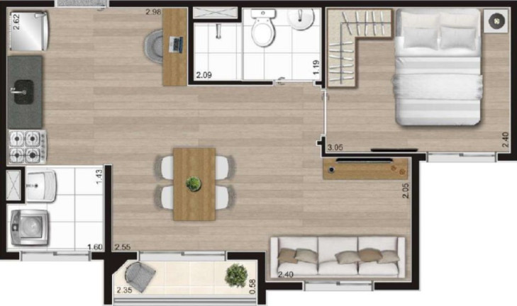 Imagem Imóvel com 2 Quartos à Venda, 37 m² em Vila Nina - São Paulo