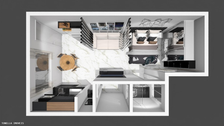 Imagem Apartamento com 1 Quarto à Venda, 26 m² em Jardim Das Belezas - Carapicuíba