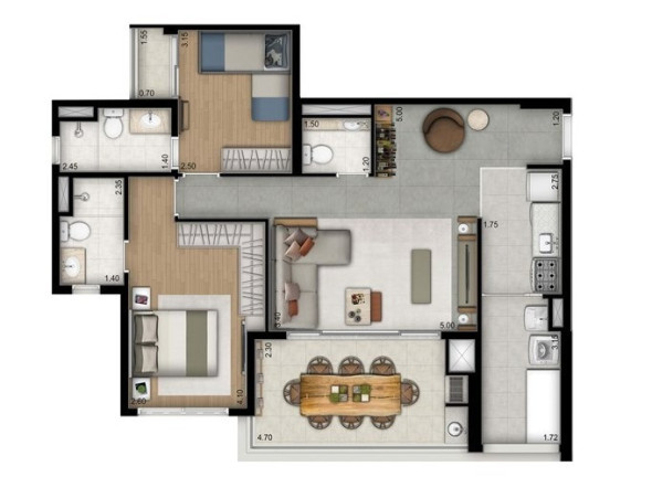 Imagem Apartamento com 3 Quartos para Alugar ou Temporada, 88 m² em Vila Leopoldina - São Paulo Imagem Apartamento com 3 Quartos para Alugar ou Temporada, 88 m² em Vila Leopoldina - São Paulo