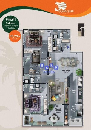 Imagem Apartamento com 2 Quartos à Venda, 71 m² em Centro - Itanhaém Imagem Apartamento com 2 Quartos à Venda, 71 m² em Centro - Itanhaém
